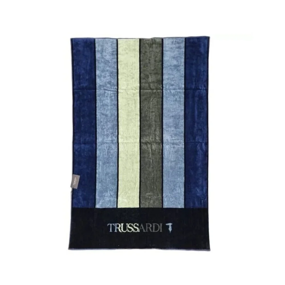 Bath Towel TRUSSARDI Skyscrapers Green (multicolor) 37.5”x59” NWT